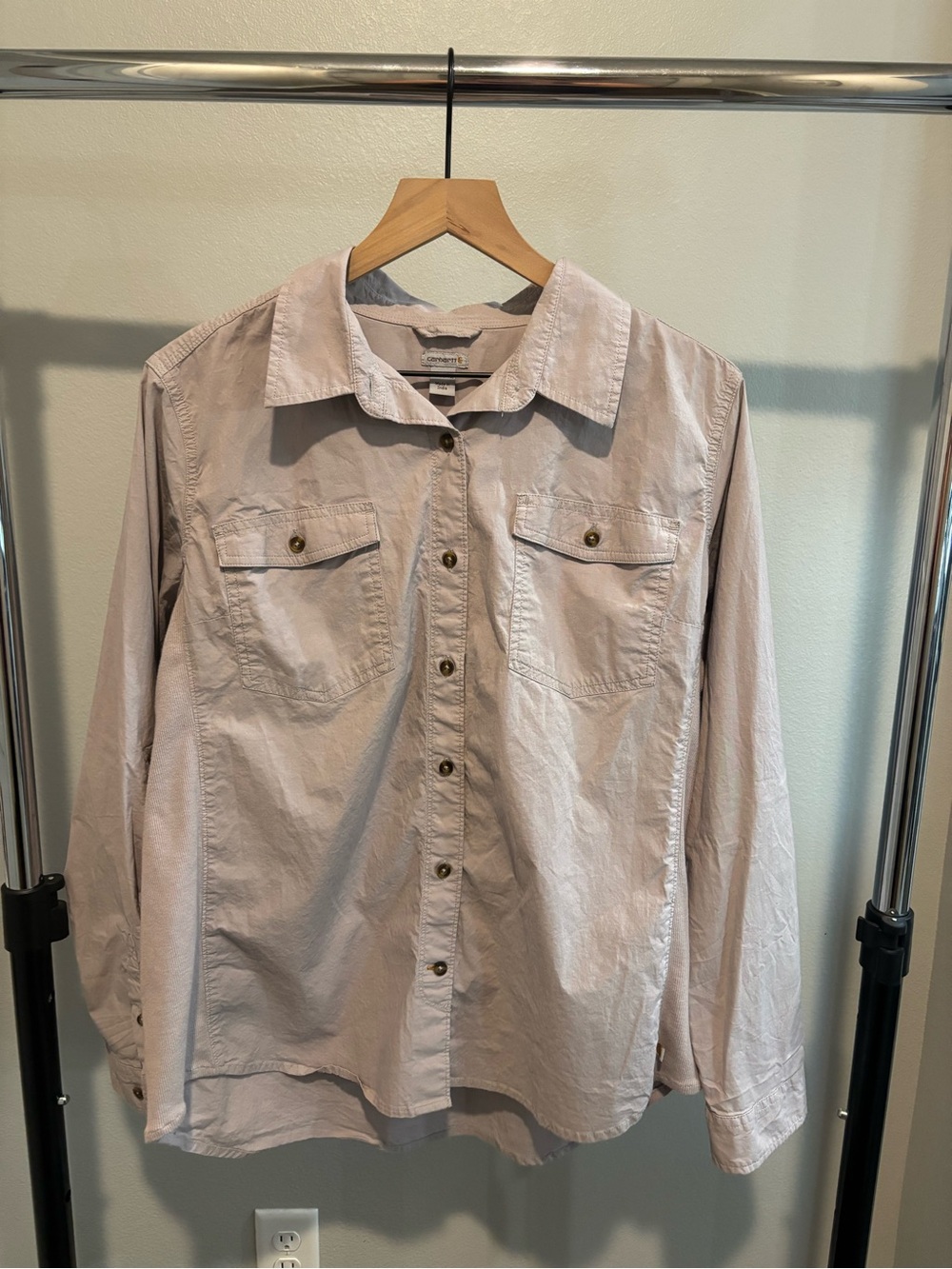 Carhartt Mauve & Plaid Button-Up Shirts - Picture 6 of 8